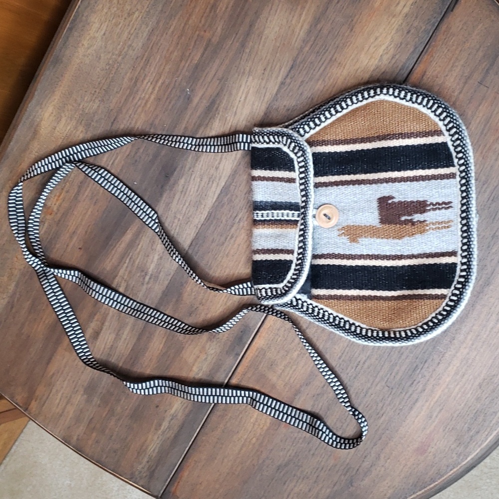 Peruvian NWOT Alpaca Wool Artesian Crossbody Bag.